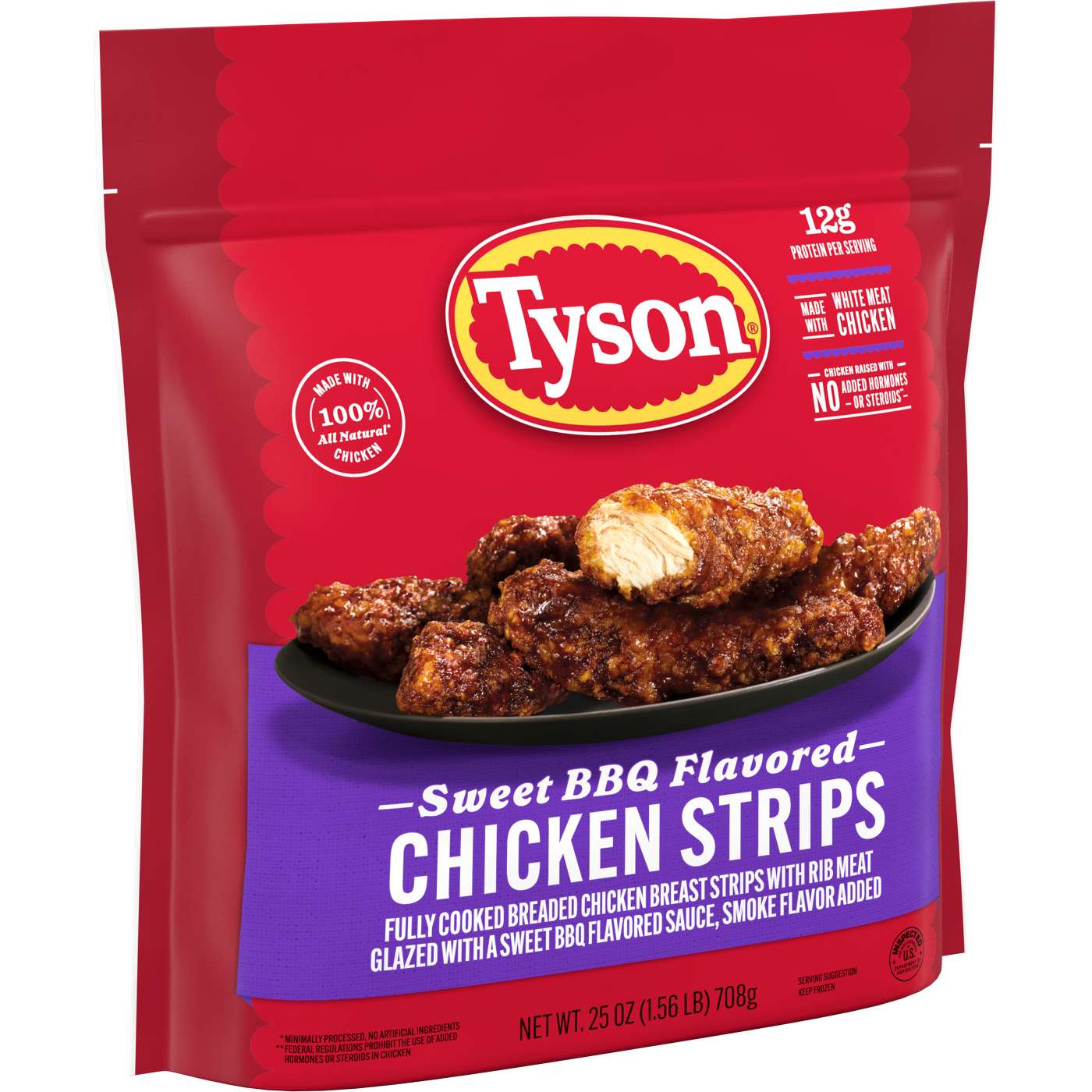 Tyson Fully Cooked Frozen Sweet BBQ Flavored Chicken Strips; image 5 of 5