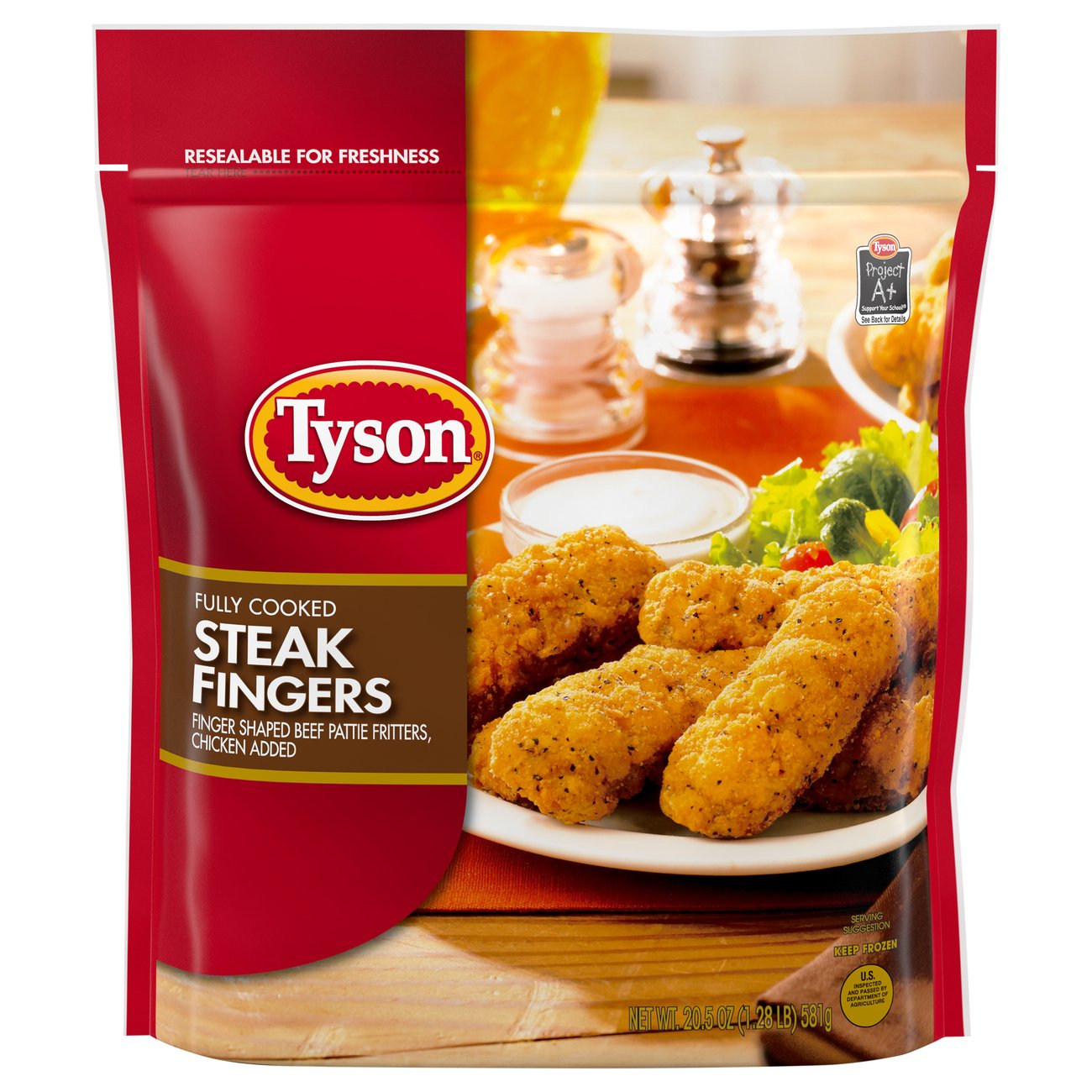 Tyson Fully Cooked Breaded Steak Fingers - Shop Beef & Veal at H-E-B