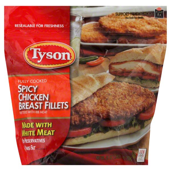 Tyson Spicy Chicken Breast Fillets - Shop Meat at H-E-B