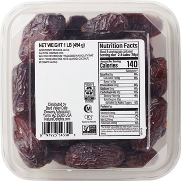 Natural Delights Fresh Whole Medjool Dates, 1 lb