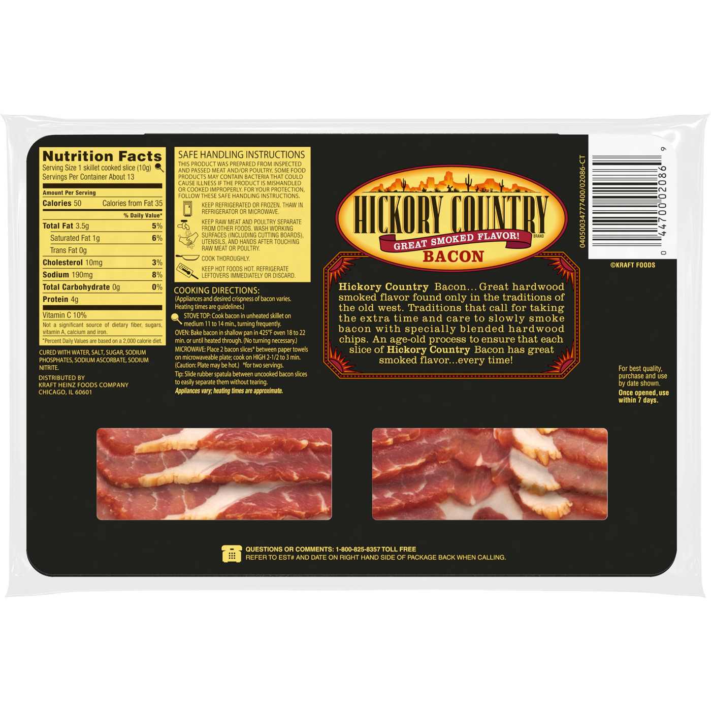 HICKORY COUNTRY Smoked Bacon; image 2 of 2