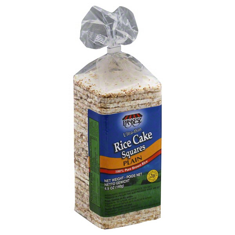 Paskesz Kosher Ultra-thin Plain Rice Cake Squares