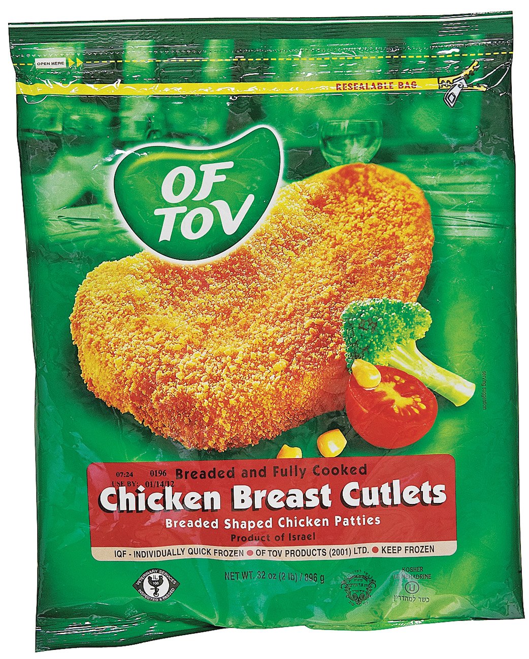 Of Tov Kosher Breaded Chicken Cutlets Shop Chicken at HEB