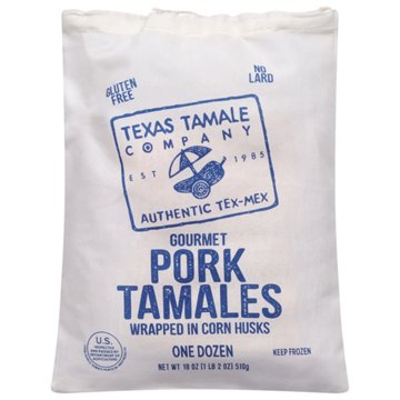 Texas Tamale Company Gourmet Pork Tamales, 12 ct