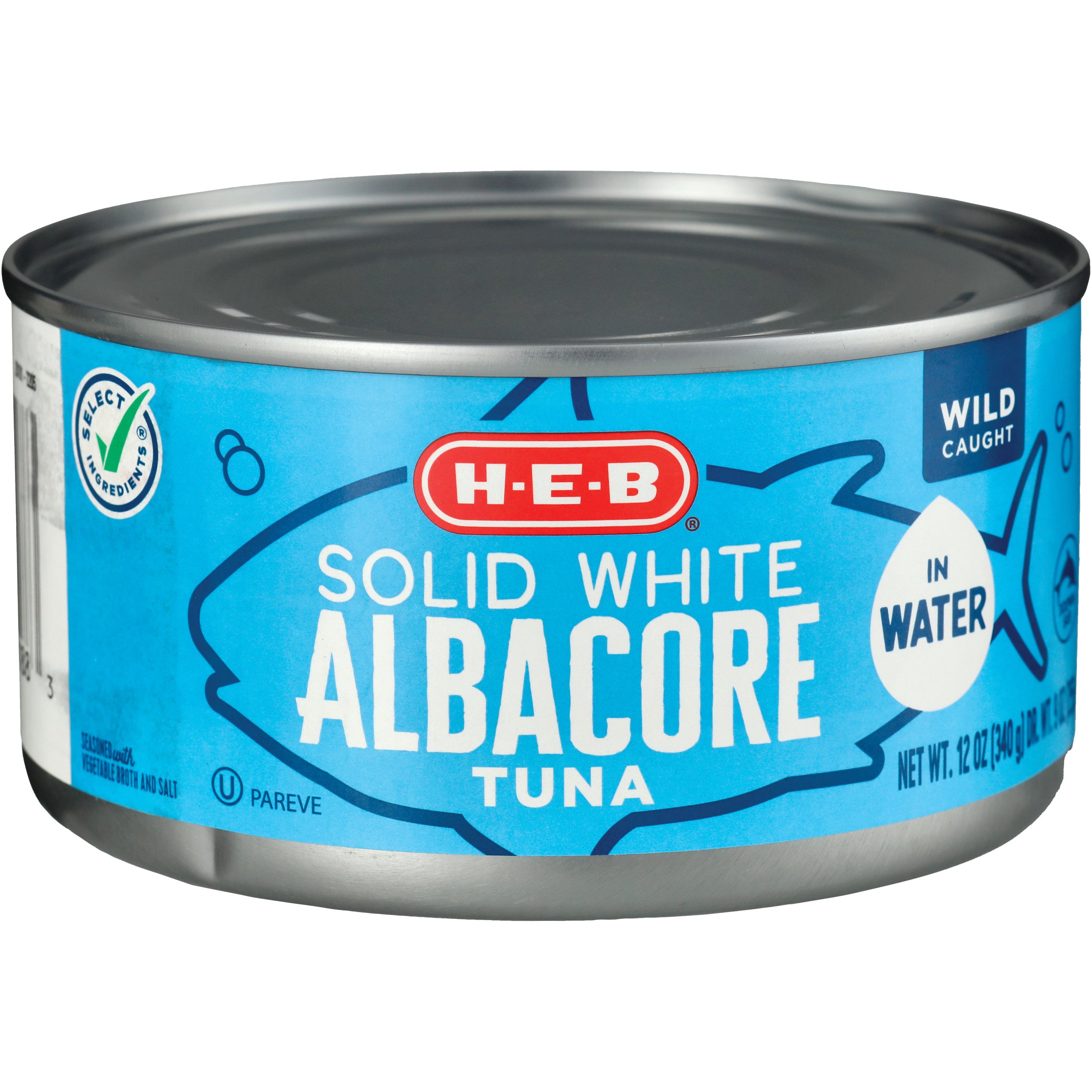 H-E-B Solid White Albacore Tuna in Water - Shop Seafood at H-E-B