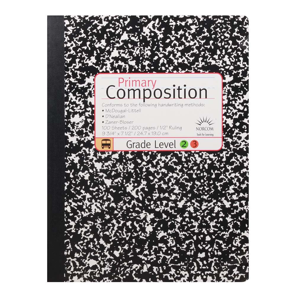 Norcom primary composition notebook black shop notebooks at h e b