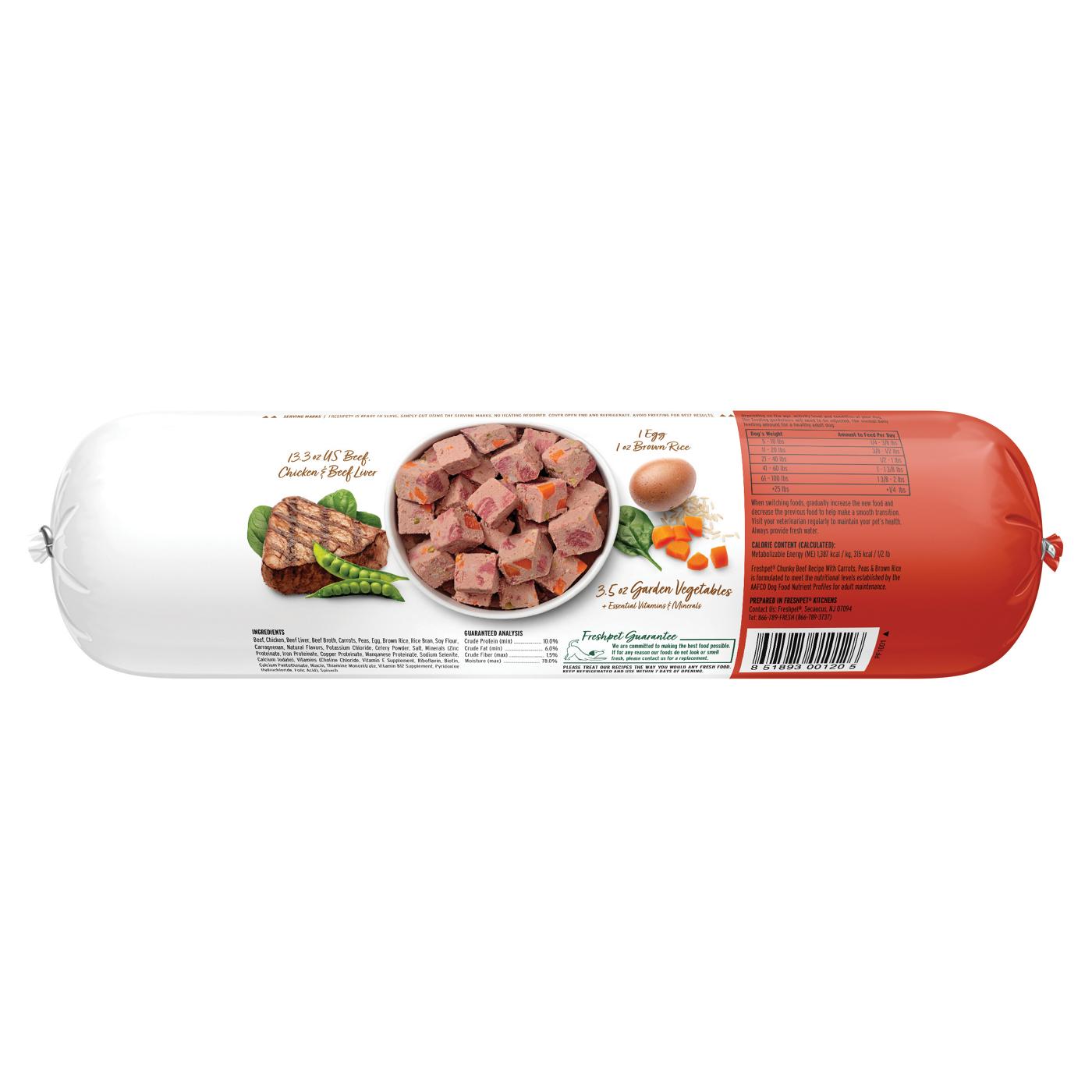Freshpet Slice & Serve Chunky Beef Fresh Dog Food; image 2 of 7