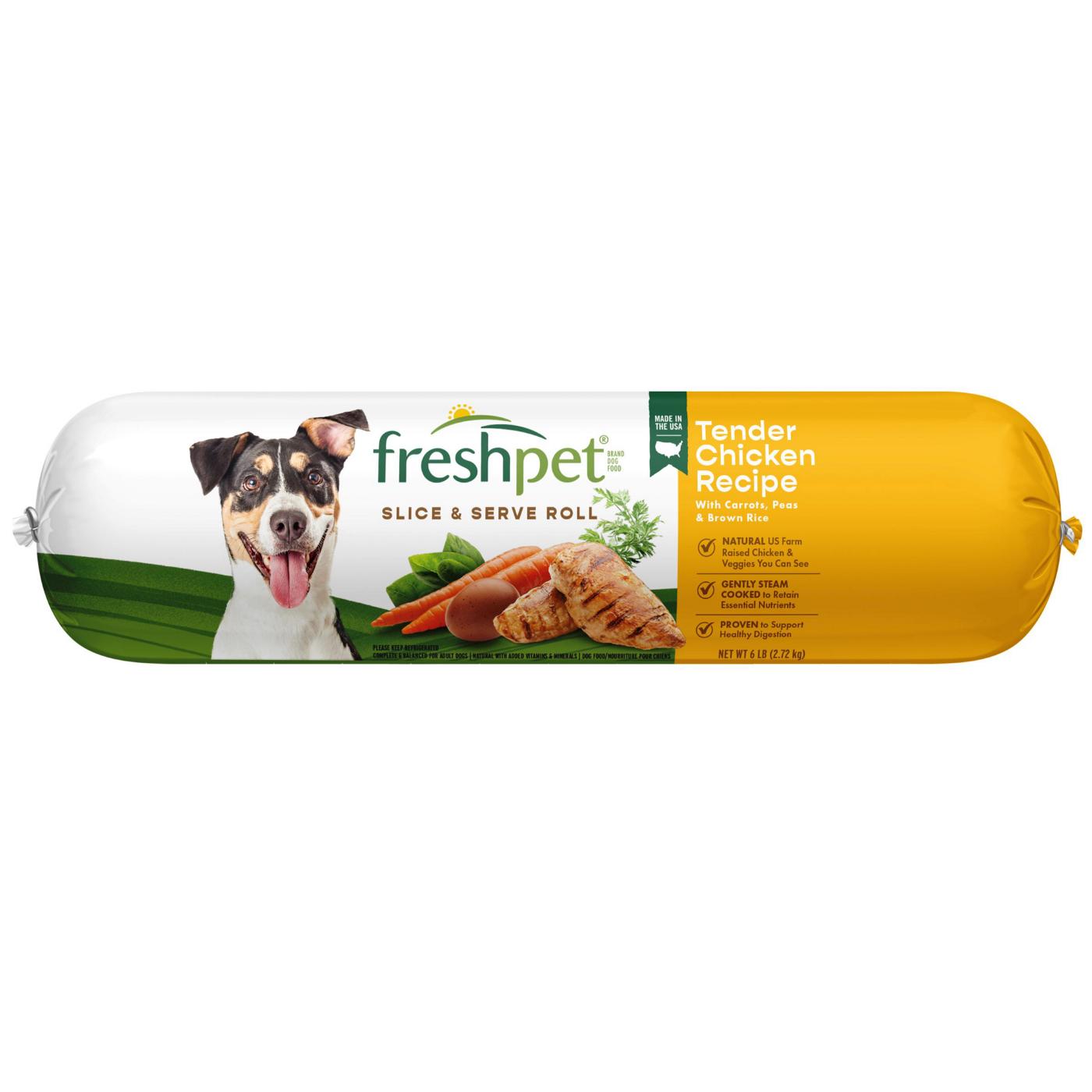 Freshpet Slice & Serve Chicken Fresh Dog Food; image 1 of 8