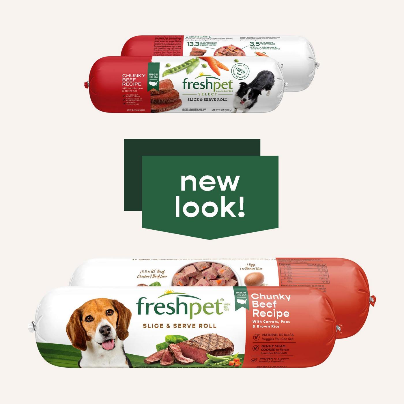 Freshpet Slice & Serve Chunky Beef Fresh Dog Food; image 4 of 7