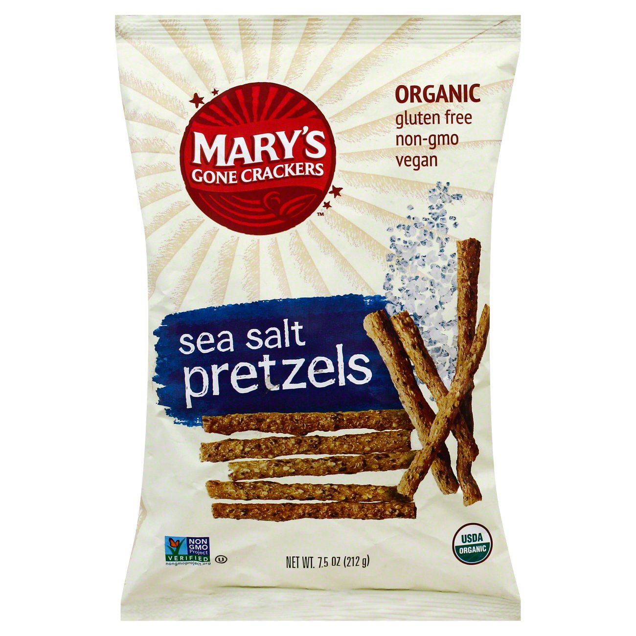 Mary's Gone Crackers Organic Sea Salt Sticks and Twigs Pretzels Shop