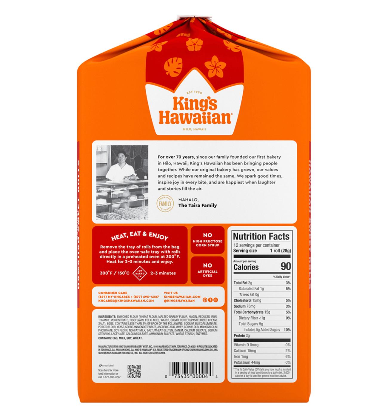 King's Hawaiian Original Sweet Rolls; image 2 of 6