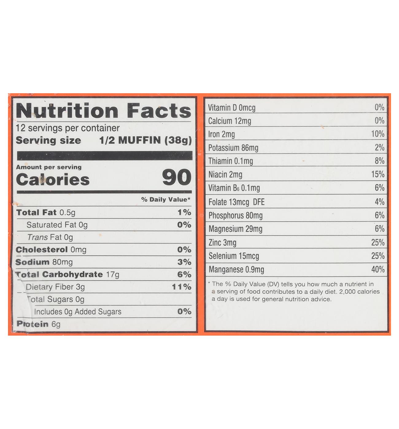 Food For Life Ezekiel 4:9 Sprouted Whole Grain English Muffins; image 2 of 4