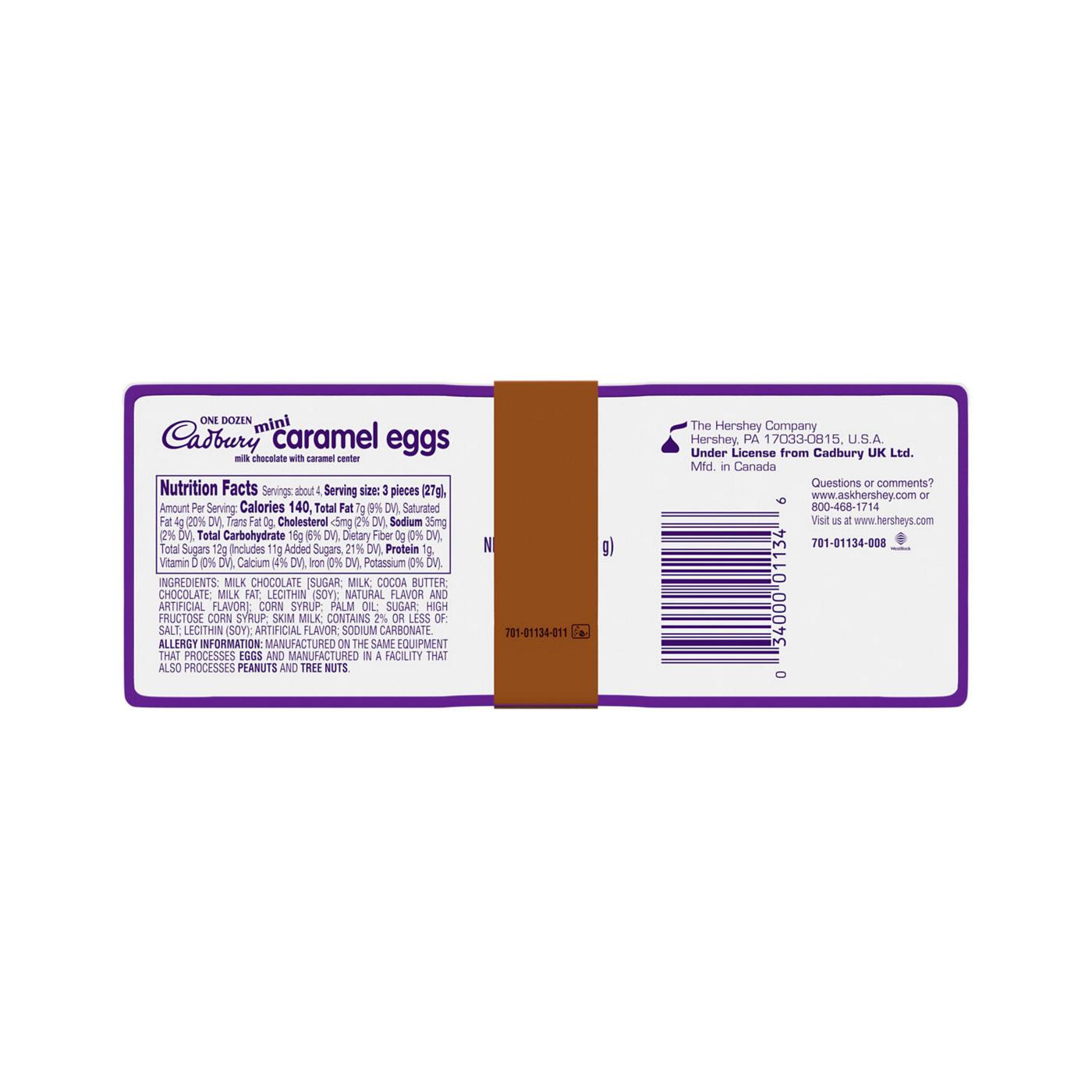 Cadbury Mini Caramel Egg Milk Chocolate Easter Candy; image 3 of 7