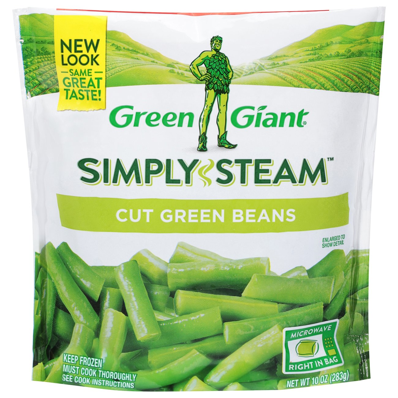 steam green beans in the bag