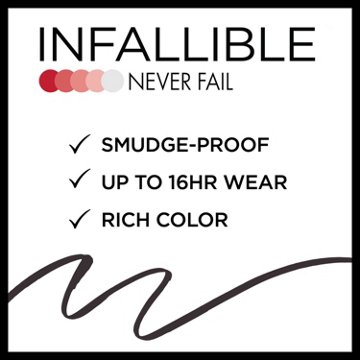 L'Oréal Paris Infallible Never Fail Pencil Eyeliner - Carbon Black