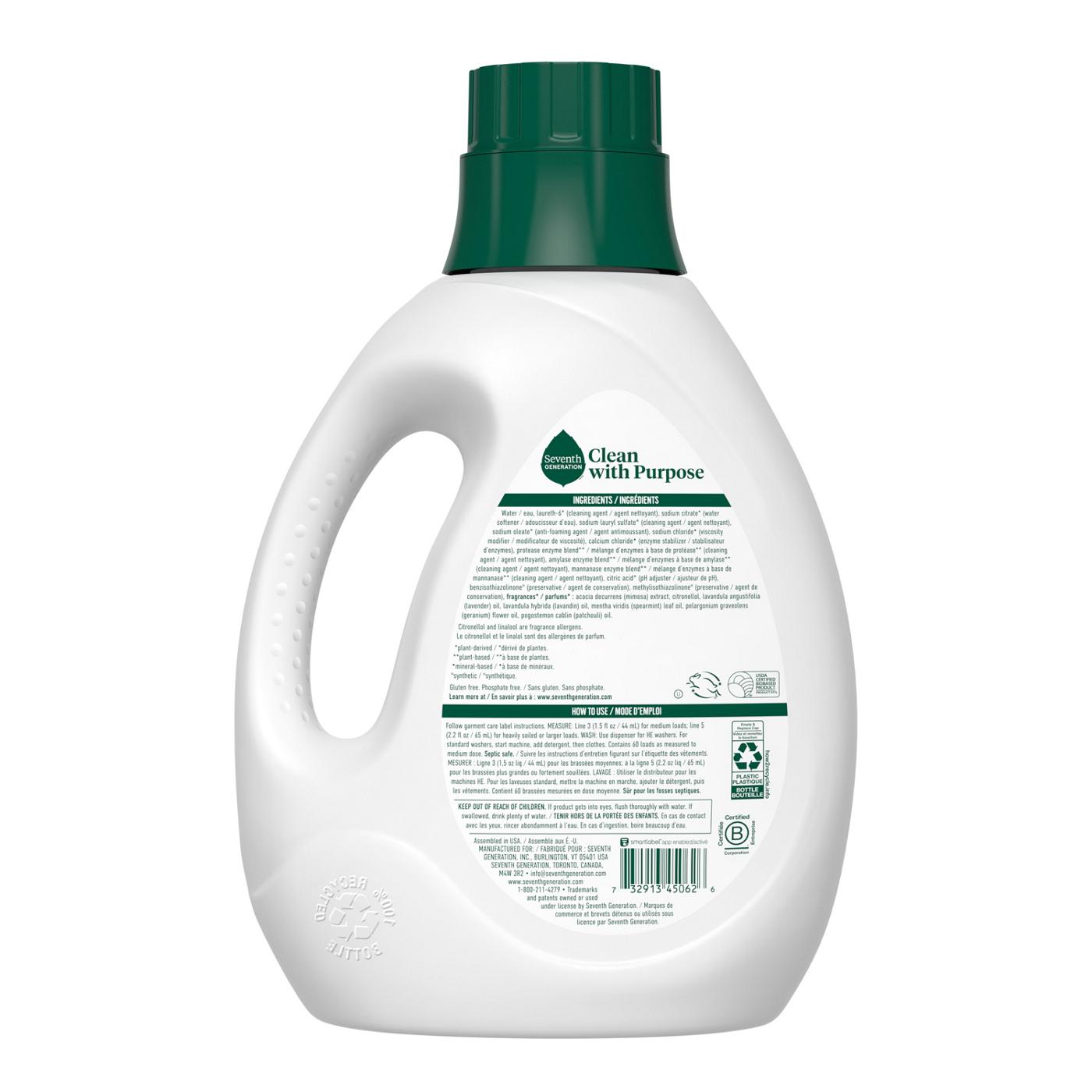 Seventh Generation Liquid Laundry Detergent - Lavender; image 2 of 15