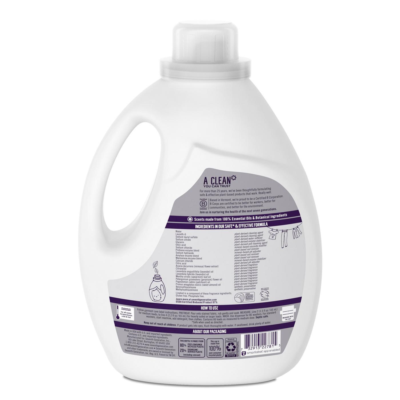 Seventh Generation Liquid Laundry Detergent - Lavender; image 7 of 15