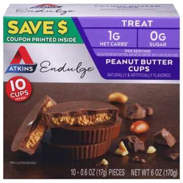 Atkins Endulge Peanut Butter Cup Treats, 10 ct