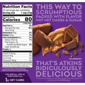 Atkins Endulge Peanut Butter Cup Treats, 10 ct