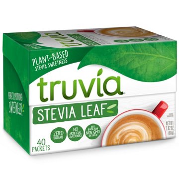 Truvia Calorie-Free Stevia Leaf Sweetener Packets, 40 ct