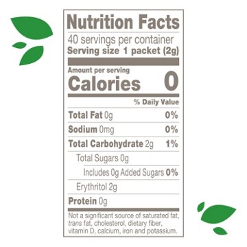 Truvia Calorie-Free Stevia Leaf Sweetener Packets, 40 ct