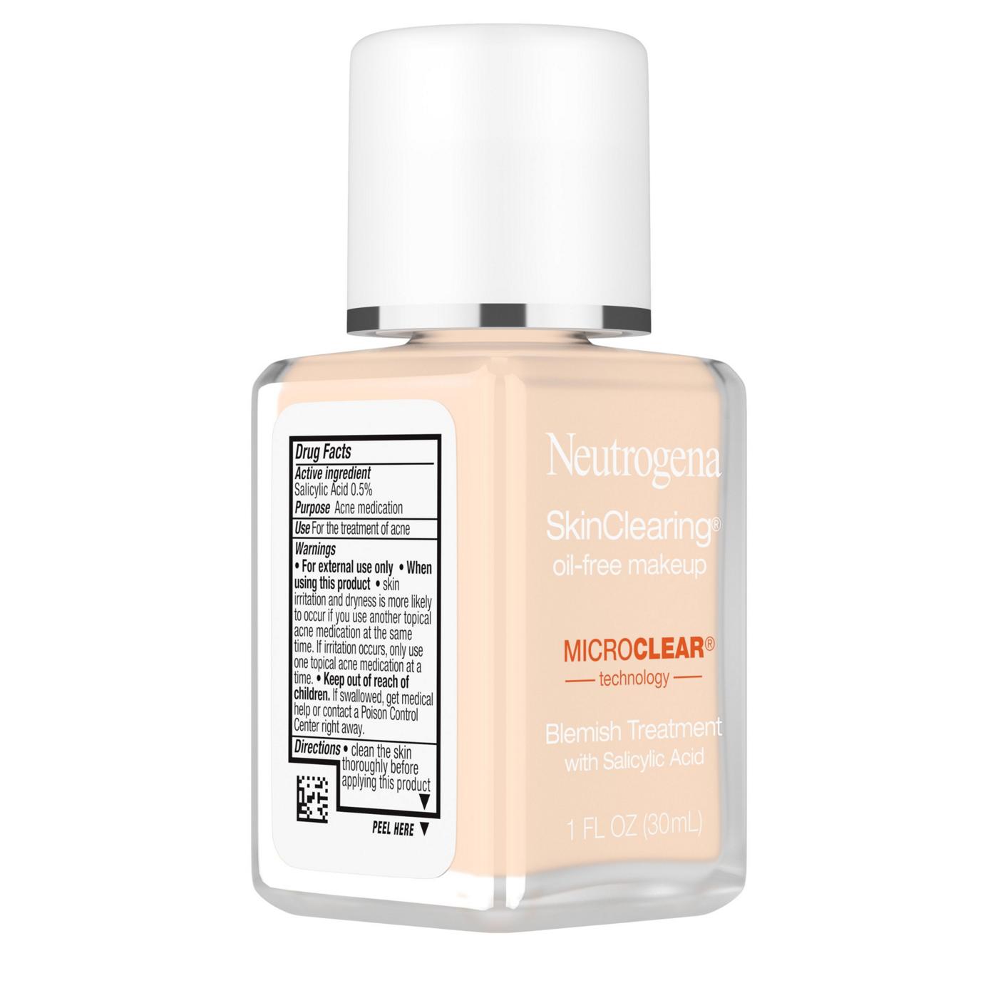 Neutrogena SkinClearing 10 Classic Ivory Oil-Free Makeup; image 4 of 8