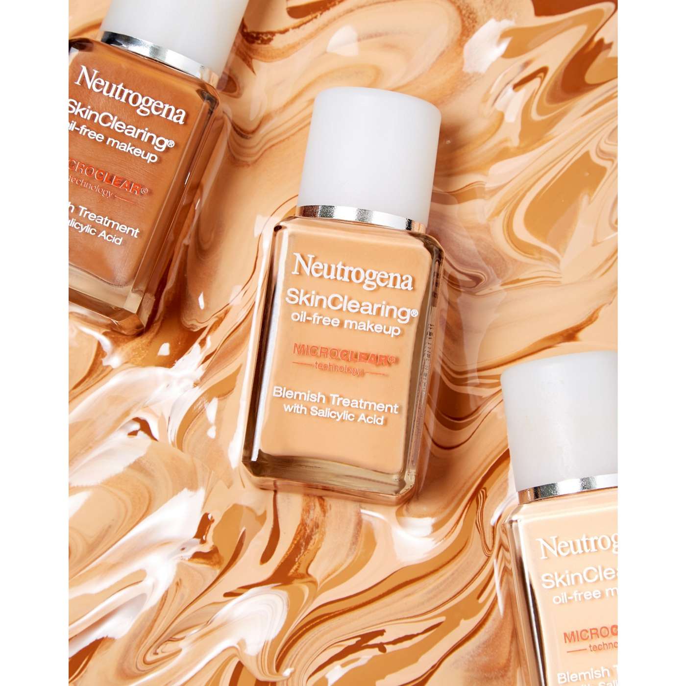 Neutrogena SkinClearing 50 Soft Beige Oil-Free Makeup; image 3 of 8