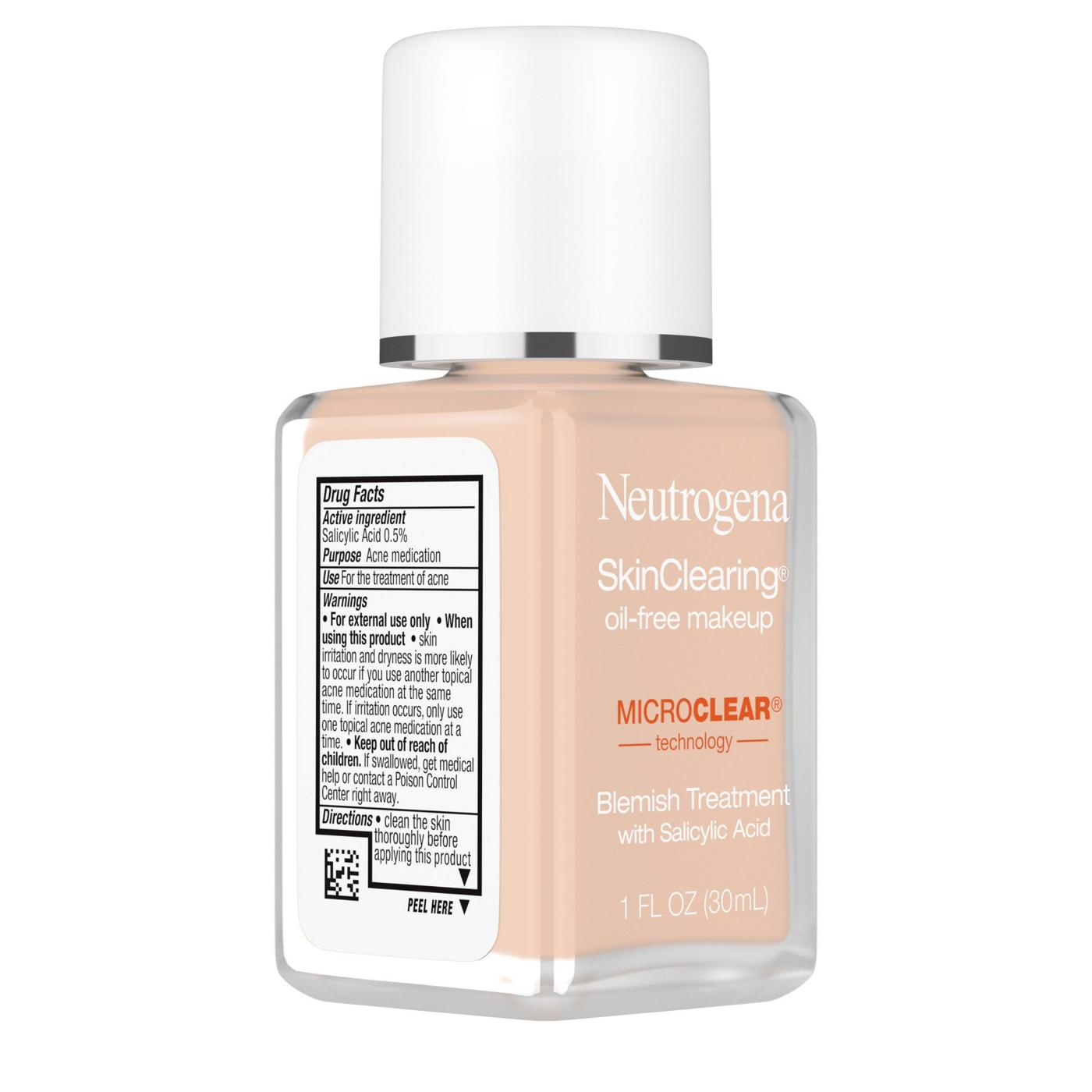 Neutrogena SkinClearing 50 Soft Beige Oil-Free Makeup; image 6 of 8