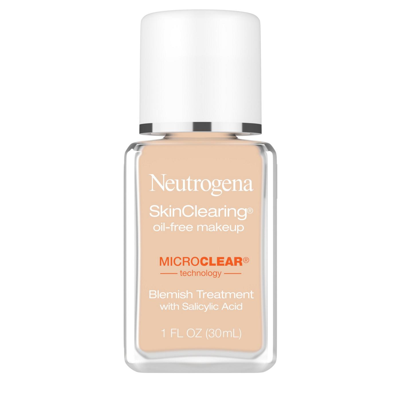 Neutrogena SkinClearing 60 Natural Beige Oil-Free Makeup; image 1 of 3