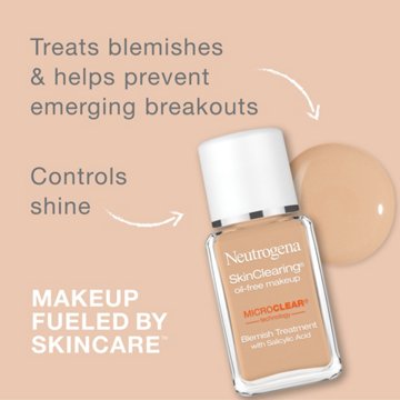 Neutrogena SkinClearing 60 Natural Beige Oil-Free Makeup