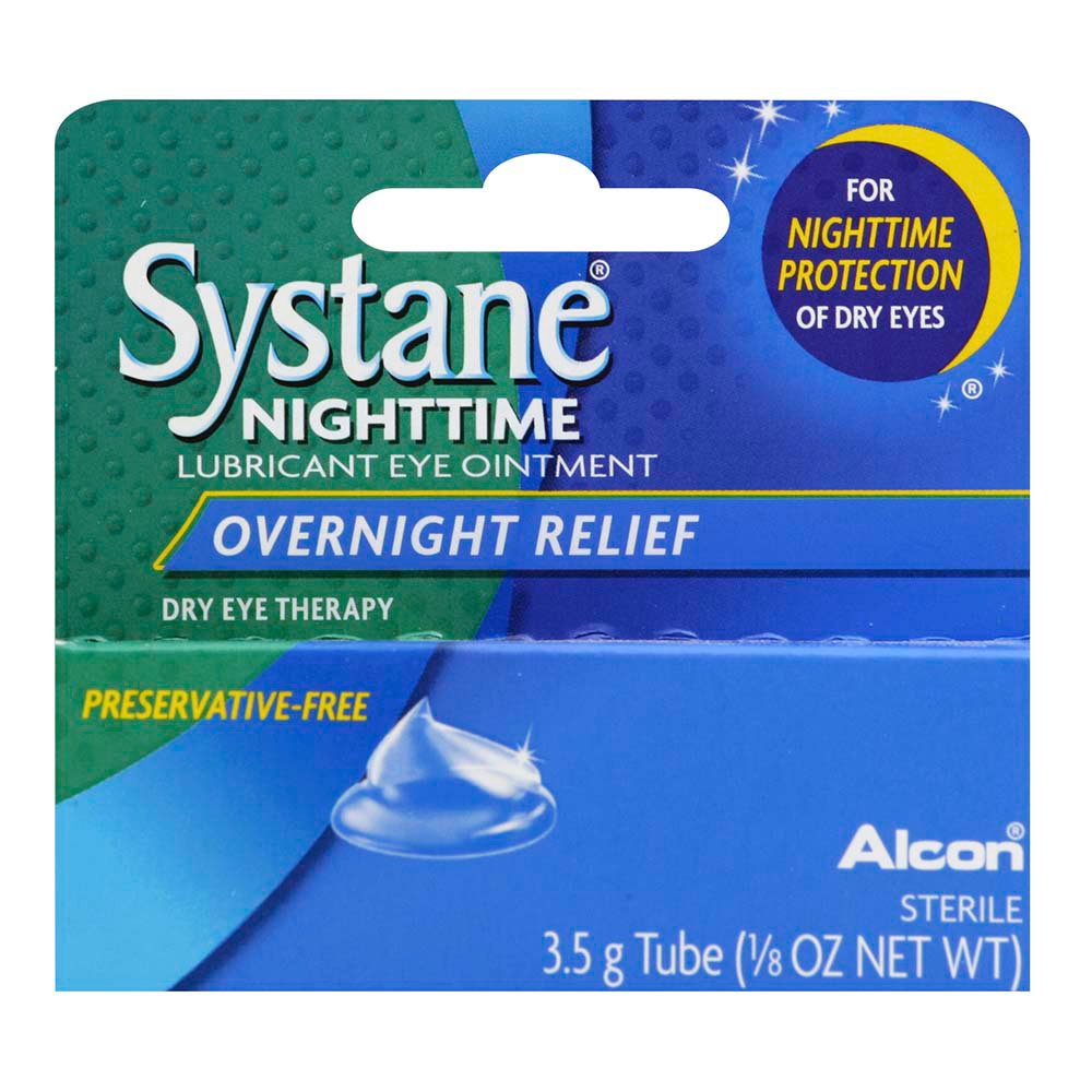 Systane Nighttime Lubricant Eye Ointment Overnight Relief 3.5g for sale online 