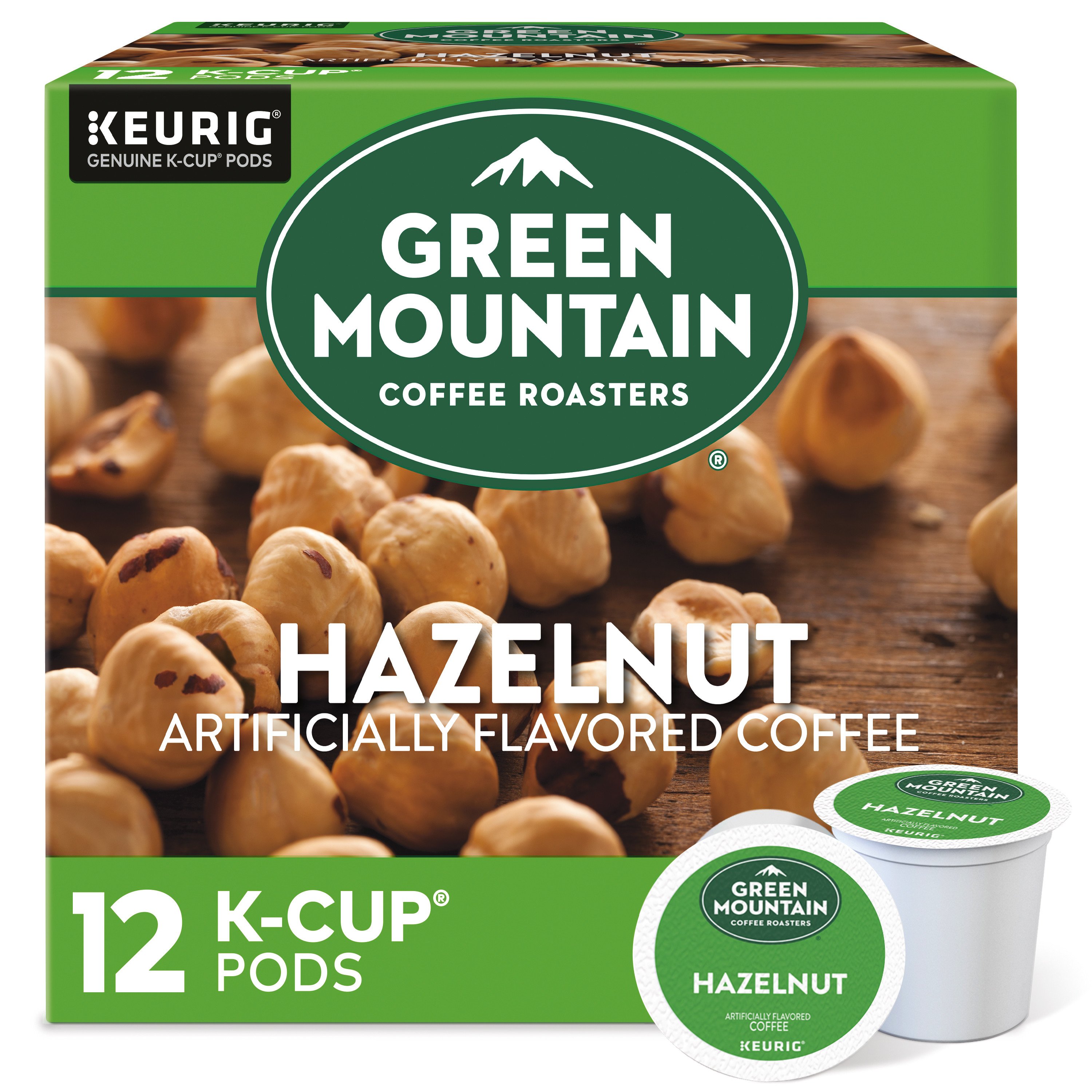 Green Mountain Coffee Hazelnut Light Roast Single Serve Coffee K Cups