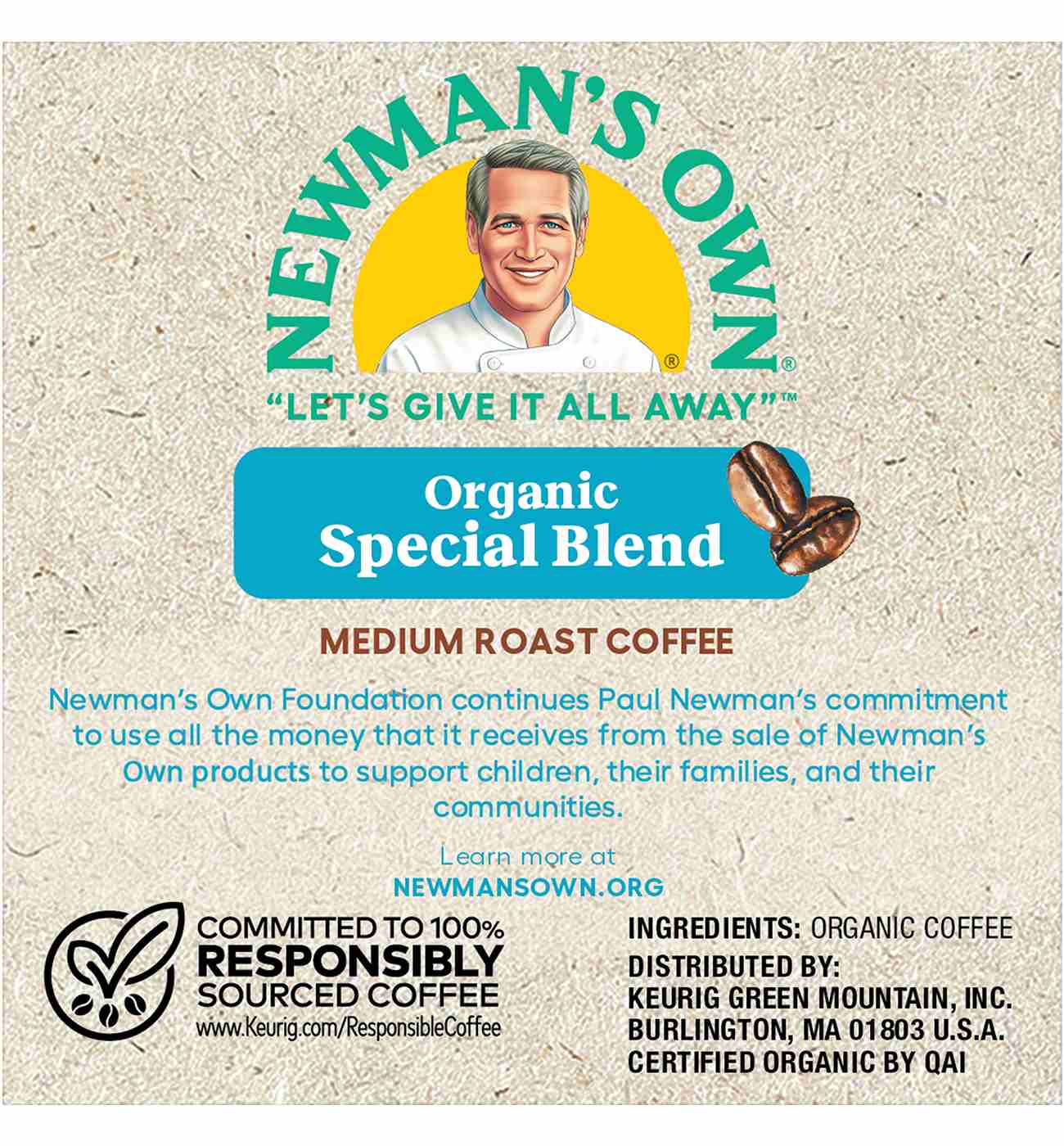 Newman's Own Organics Newman's Special Blend Extra Bold Medium Roast Single Serve Coffee K Cups; image 6 of 6