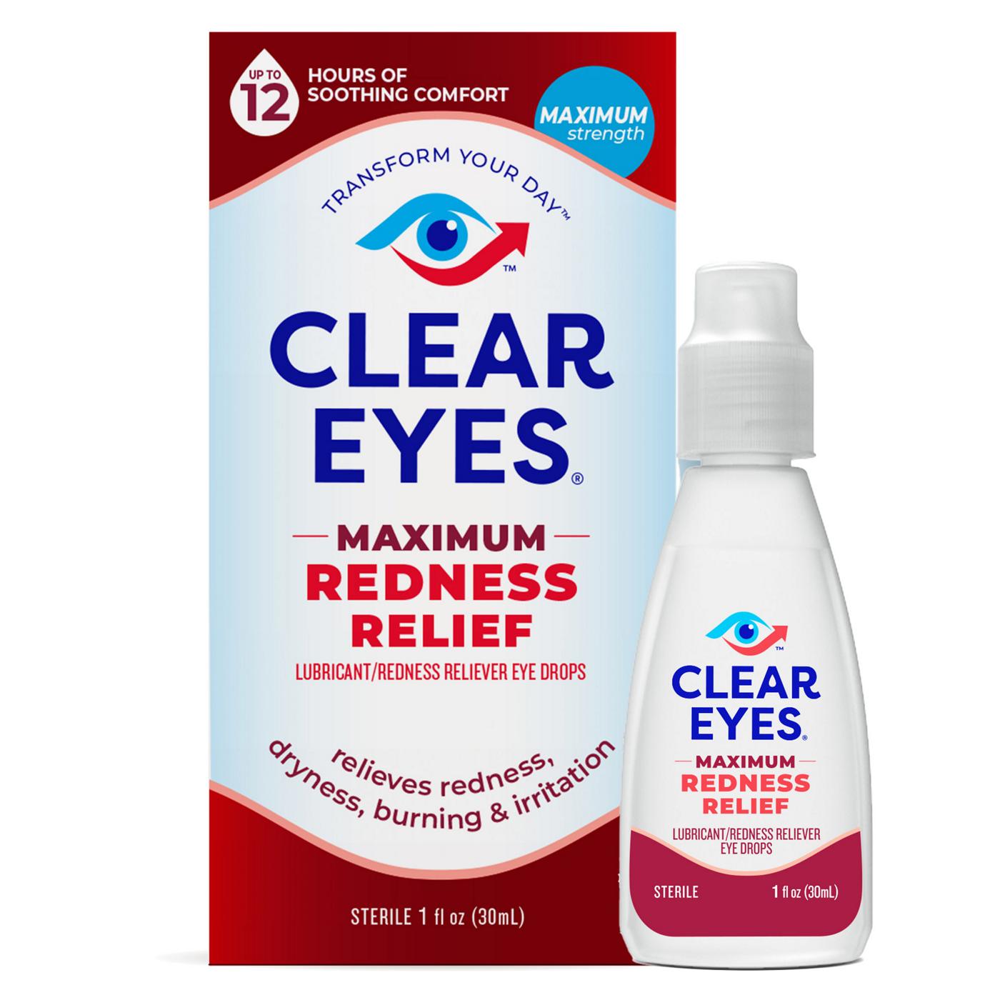 Clear Eyes Eye Drops, Max Redness Relief; image 2 of 3
