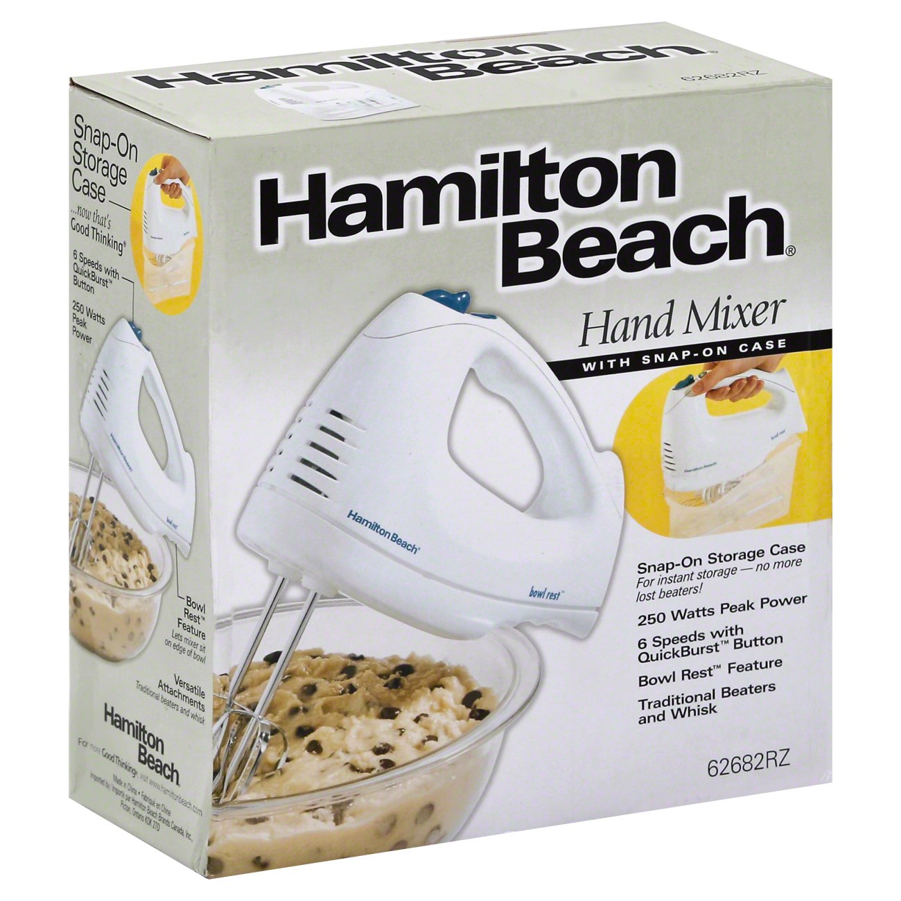Hamilton Beach Hand Mixer With Snap-On Case