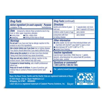 Claritin 24 Hr Non-Drowsy Antihistamine Allergy Liqui-Gels