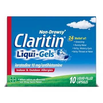 Claritin Liqui-Gels 24 Hour Allergy Relief Capsules