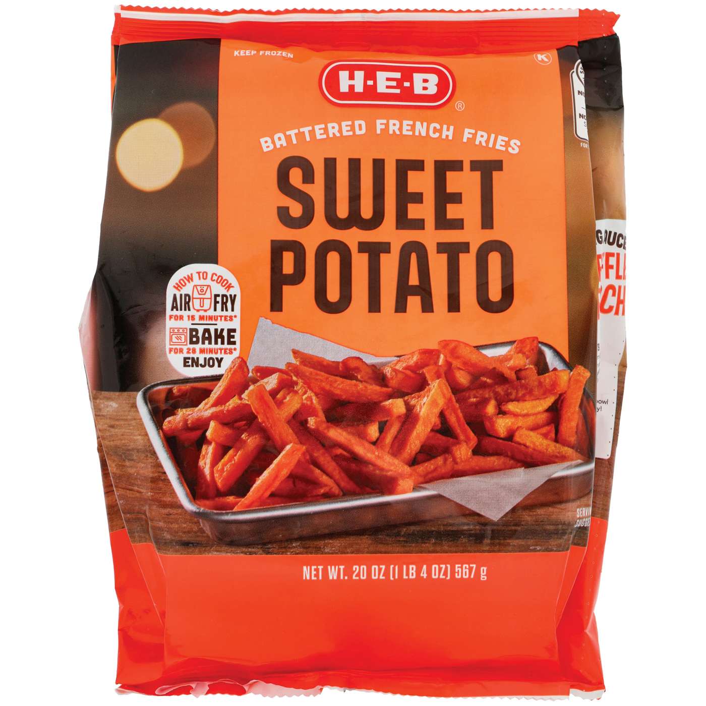 H-E-B Frozen Battered Sweet Potato Fries; image 1 of 2