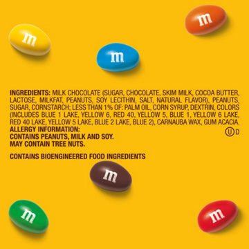 M&M'S Peanut Milk Chocolate Candy Theater Box, 3.1 oz