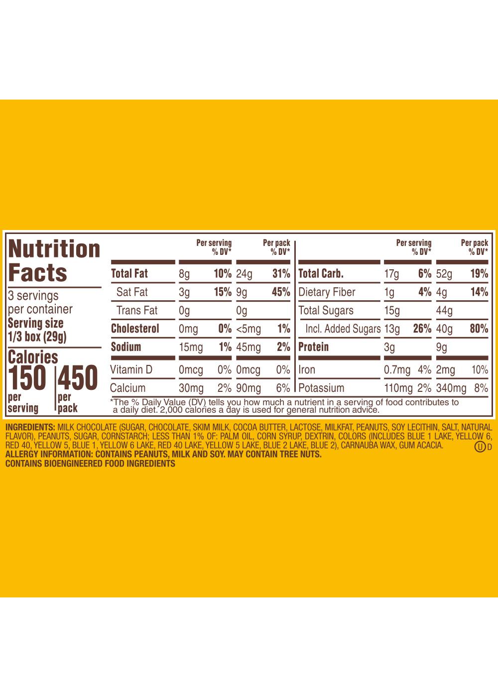 M&M'S Peanut Milk Chocolate Candy Theater Box; image 5 of 10