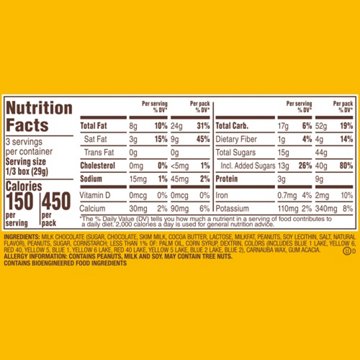 M&M'S Peanut Milk Chocolate Candy Theater Box, 3.1 oz