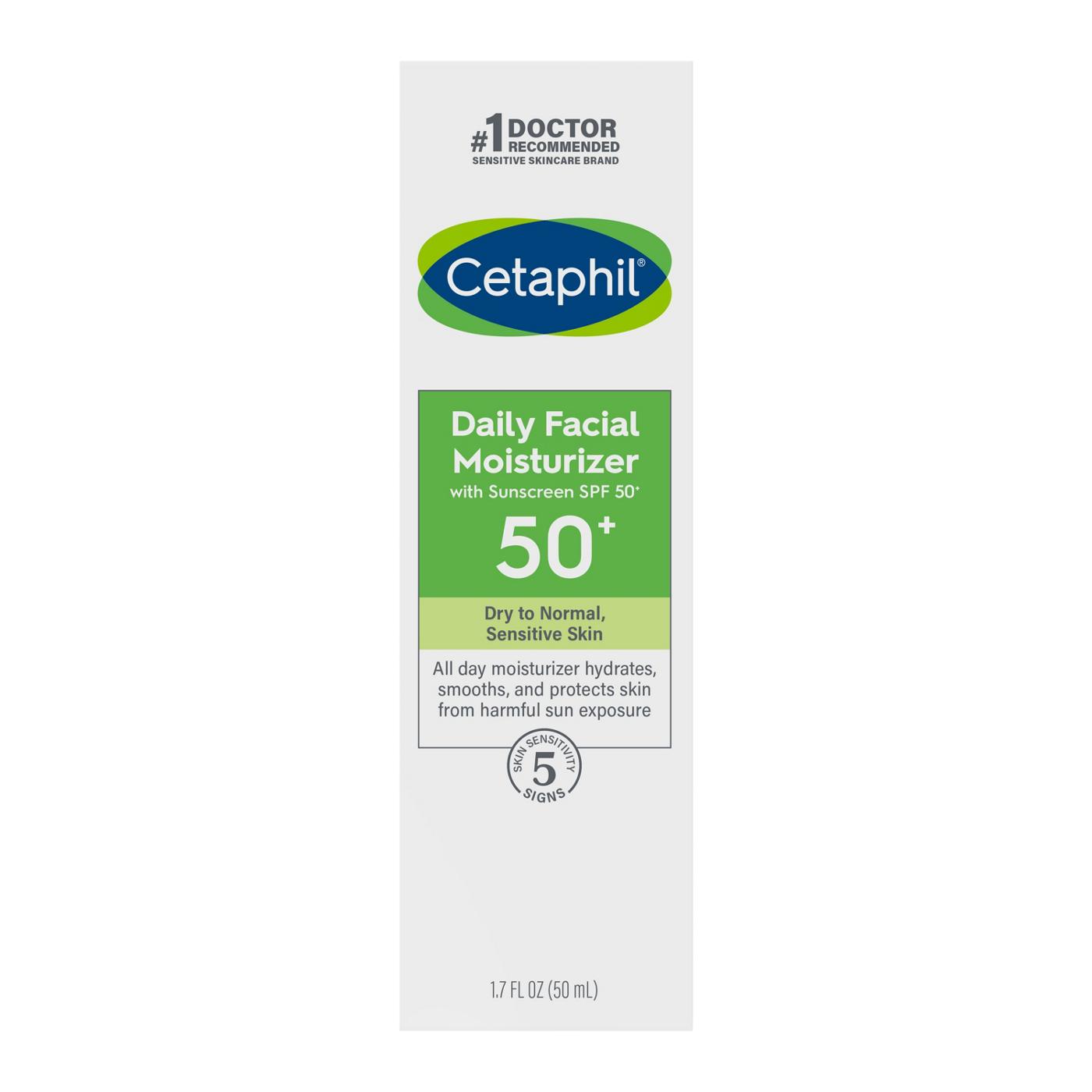 Cetaphil Daily Facial Moisturizer - SPF 50+; image 1 of 9