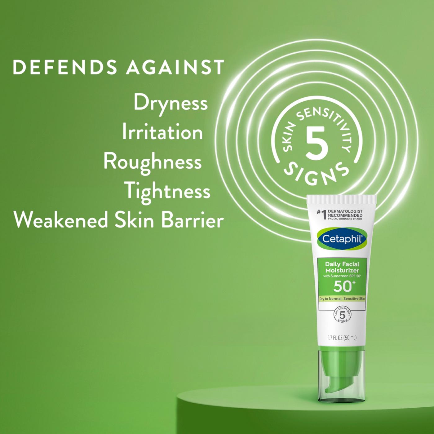 Cetaphil Daily Facial Moisturizer - SPF 50+; image 5 of 9