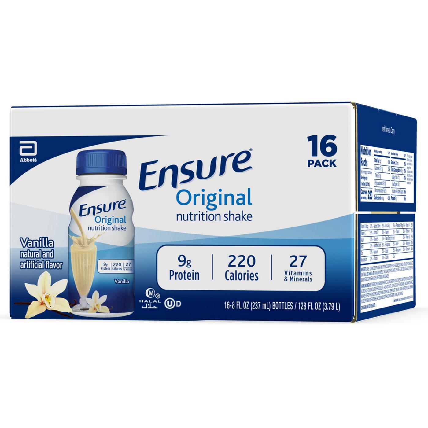 Ensure Original Nutrition Shake - Vanilla; image 5 of 8