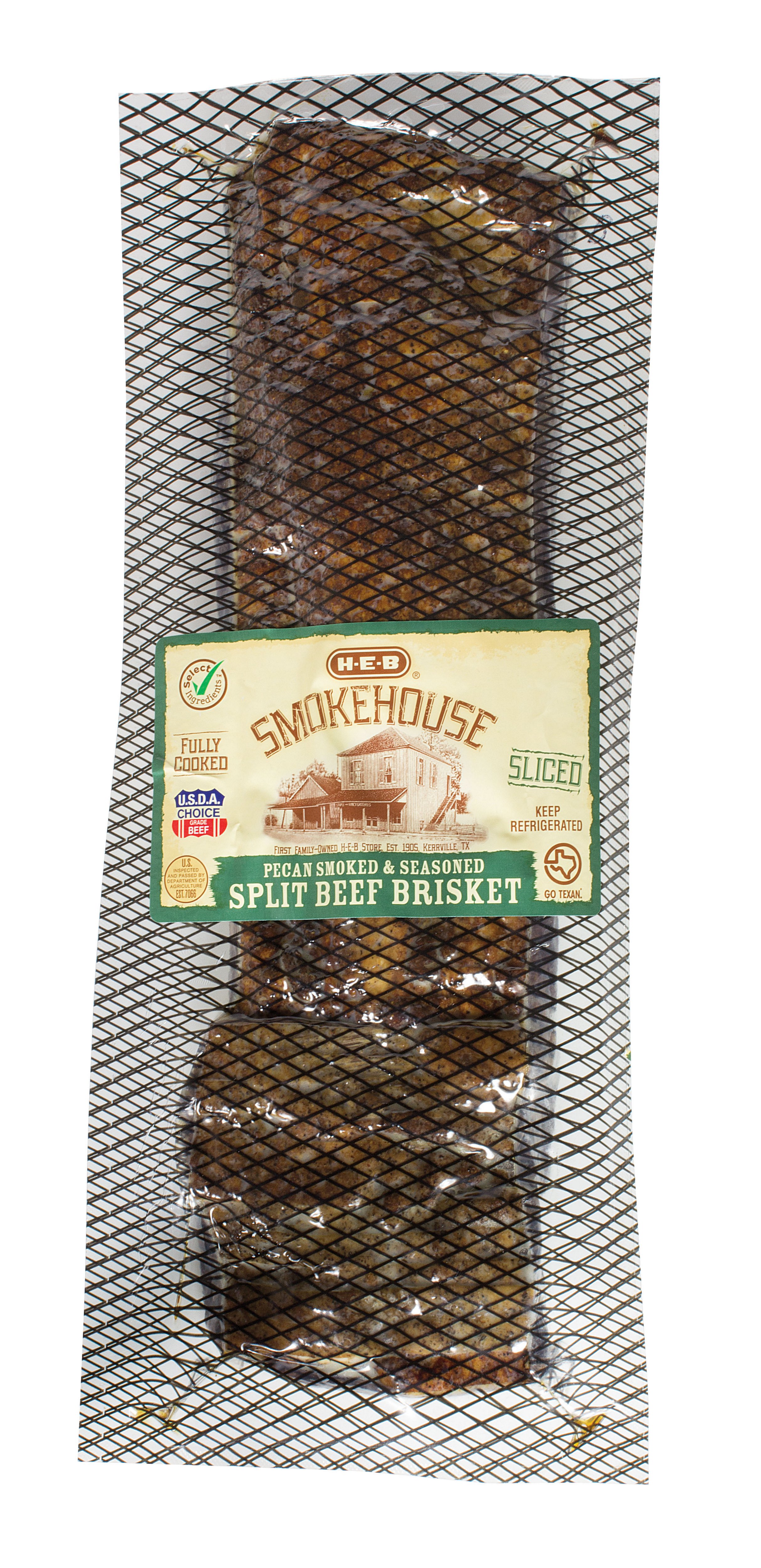 HEB Select Ingredients Fully Cooked Split PreSliced Pecan Smoked