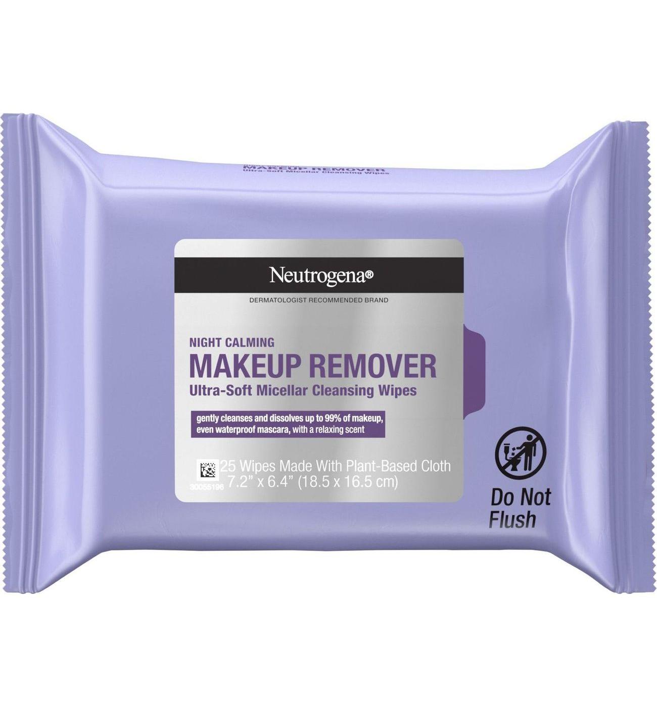 Neutrogena Night Calming Makeup Remover Cleansing Towelettes Shop