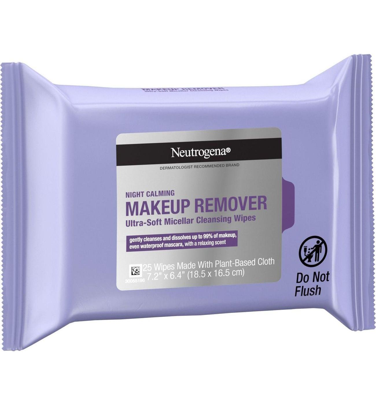 Neutrogena Night Calming Makeup Remover Cleansing Towelettes; image 2 of 8