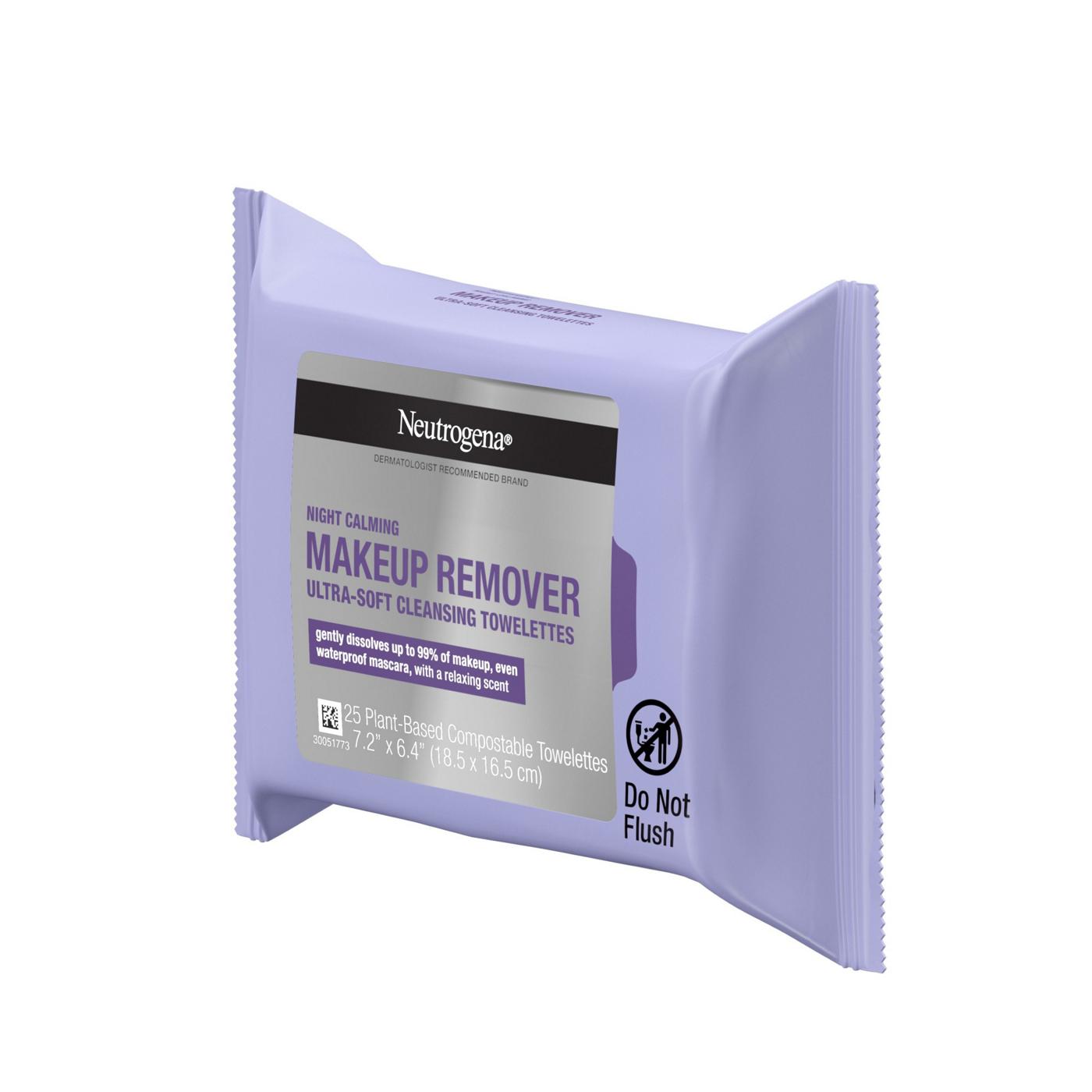 Neutrogena Night Calming Makeup Remover Cleansing Towelettes; image 7 of 8