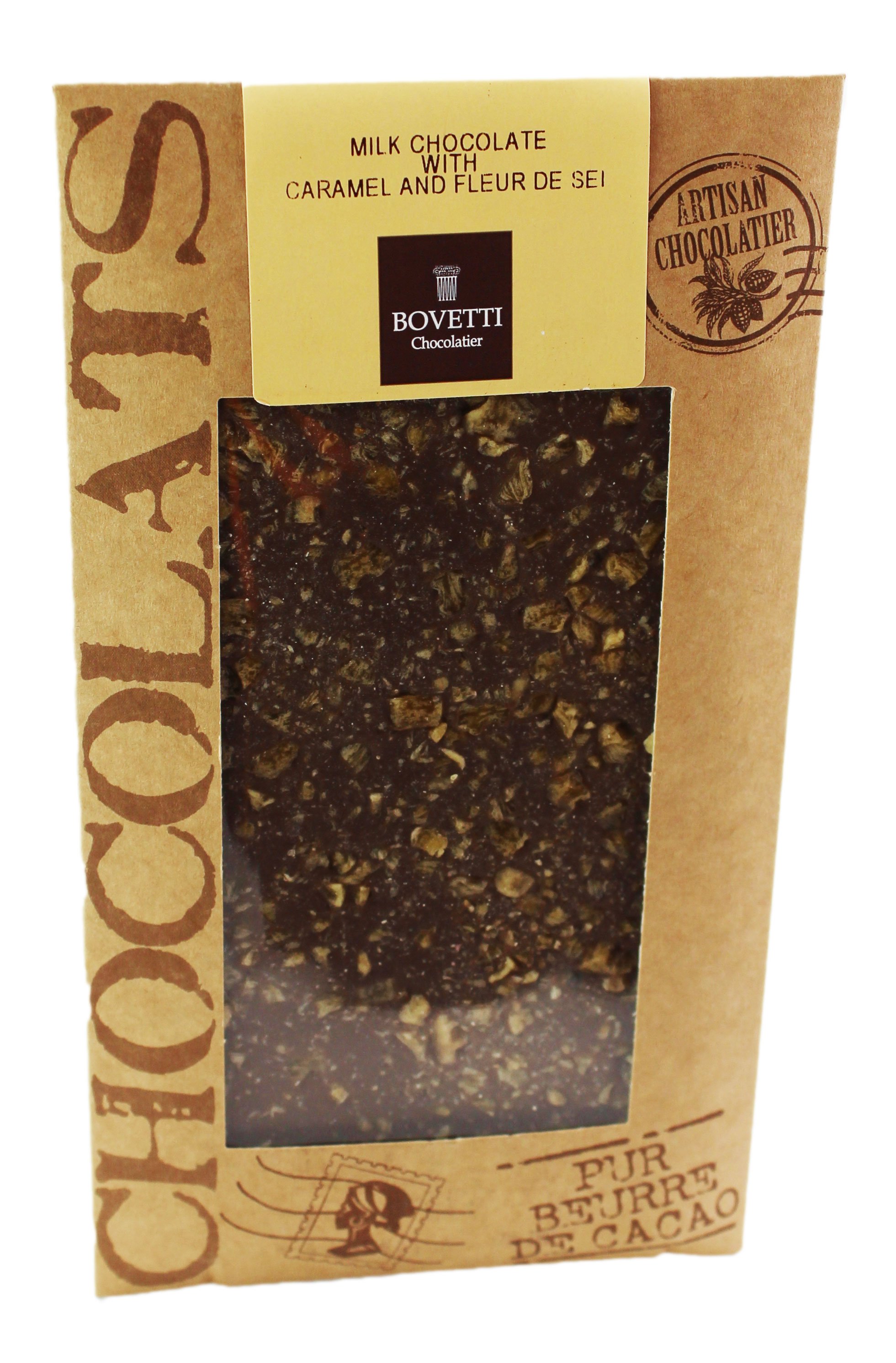 BOVETTI Bovetti Milk Chocolate Bar with Caramel and Salt - Shop at H-E-B