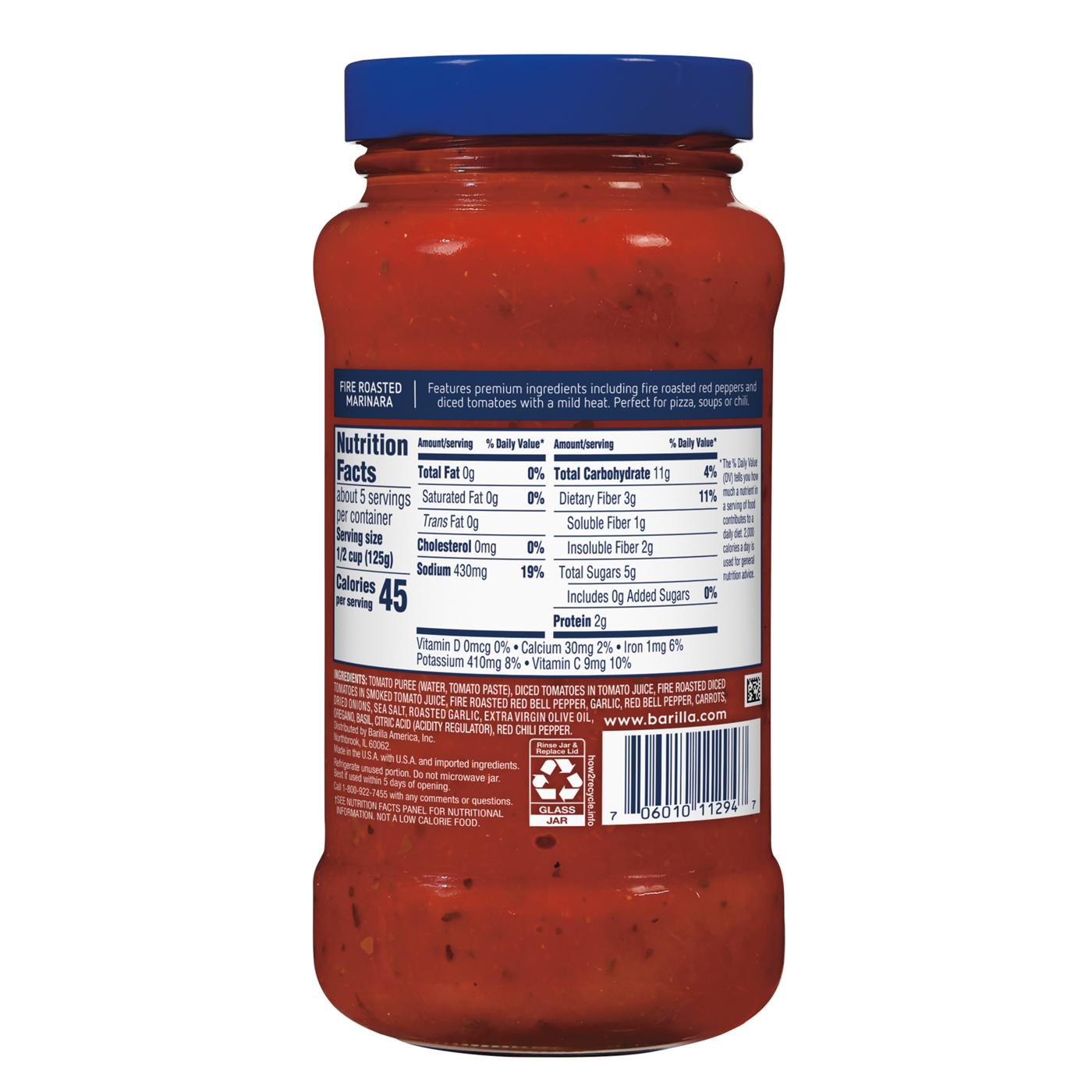 Barilla Fire Roasted Marinara Pasta Sauce; image 4 of 6